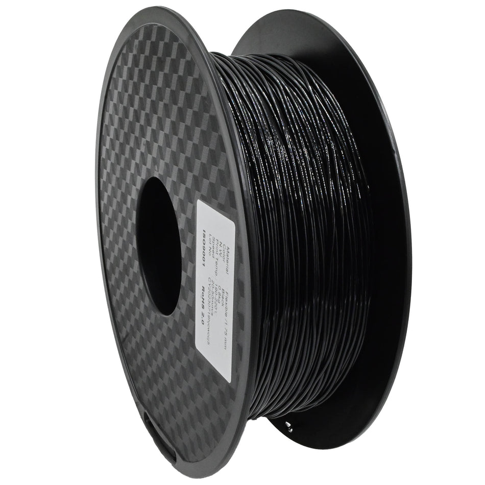 CRON Flexible Filament, 0.8kg, 1.75mm, Black
