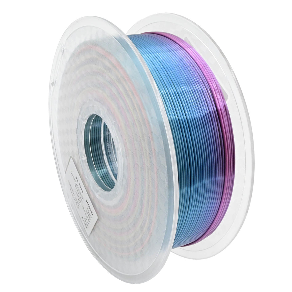 CRON Silk Filament, 1kg, 1.75mm, Rainbow Kingfisher