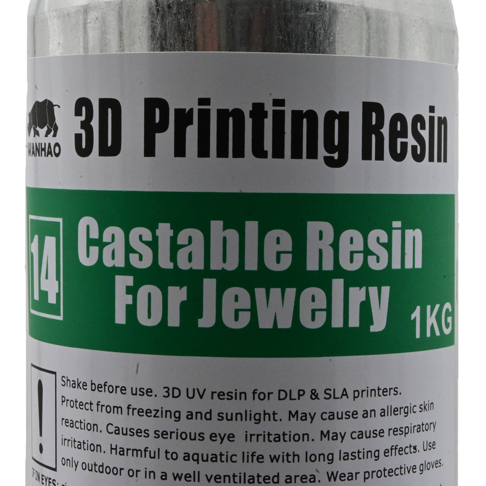 Wanhao Castable Resin, 1kg, Green