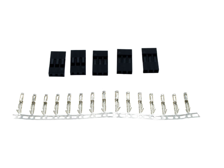 3-Way SIL Connectors, Female, Pack of 5