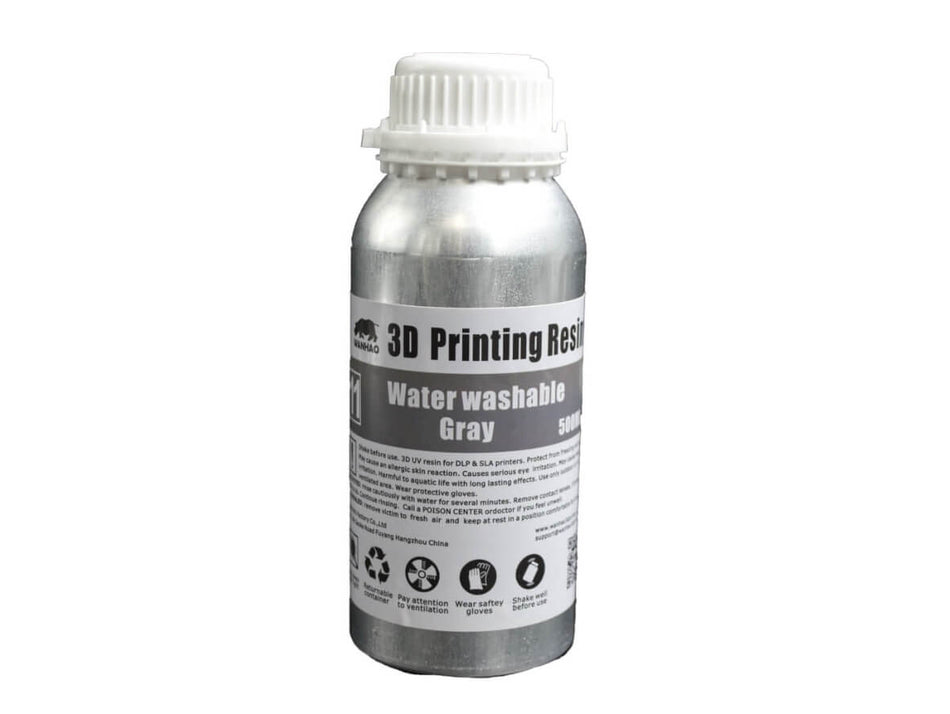 Wanhao Water Washable Resin, 500g, Grey