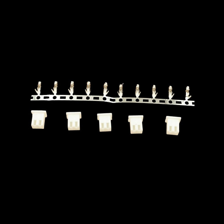 JST 2-way connector with pins, Pack of 5