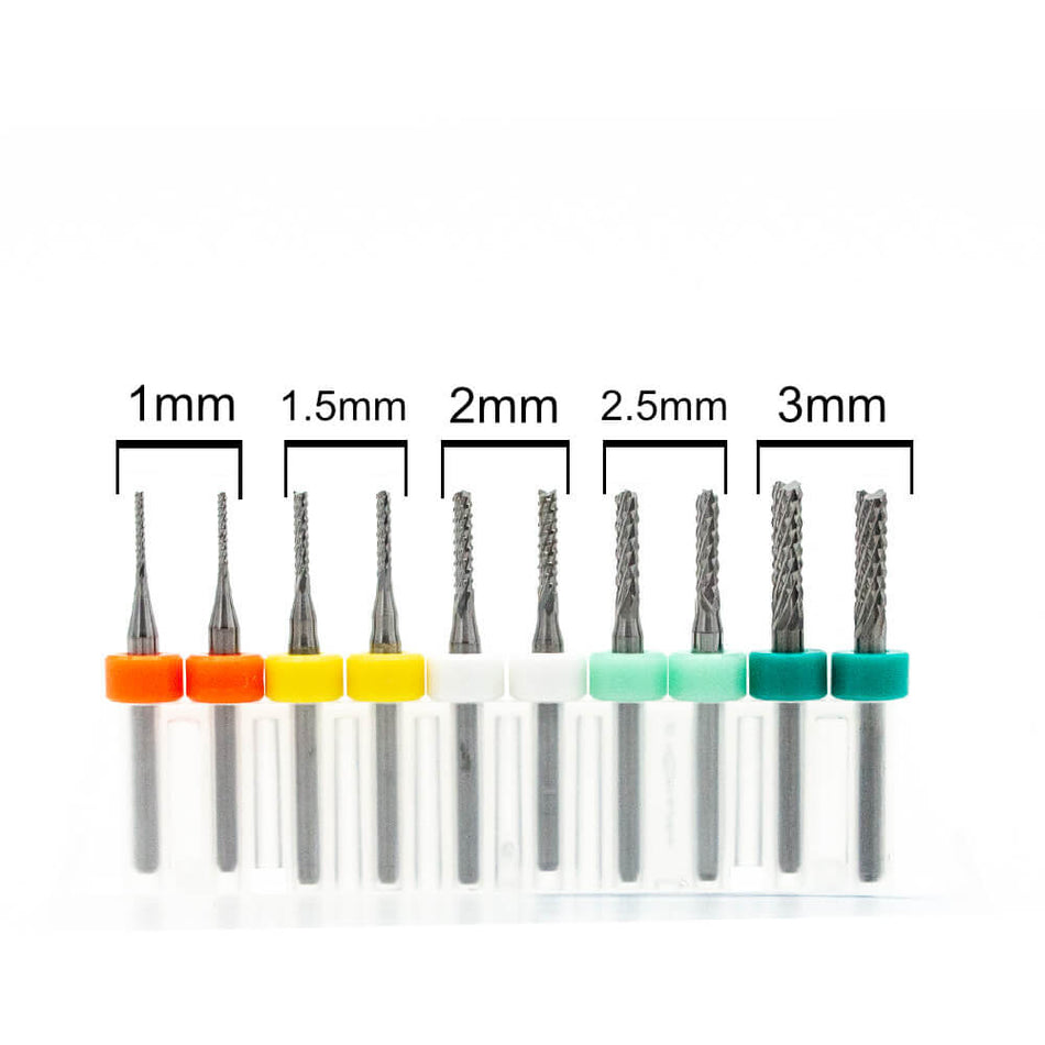 Fish Tail PCB End Mill Mixed Pack