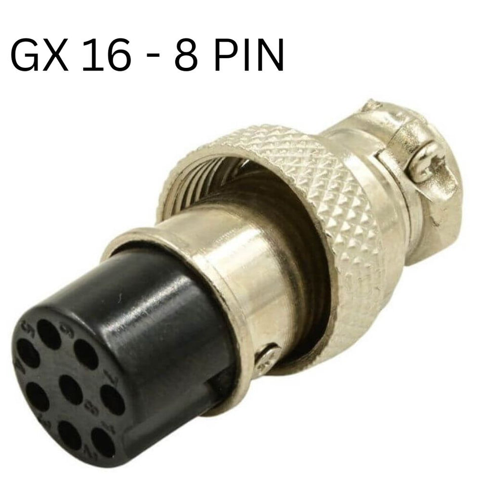 GX16 Connector, 8 Pin, Female