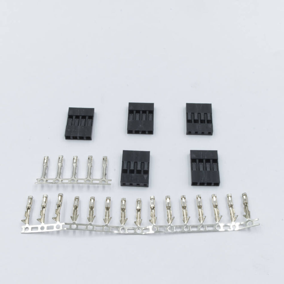 4-Way SIL Connectors, Female, Pack of 5