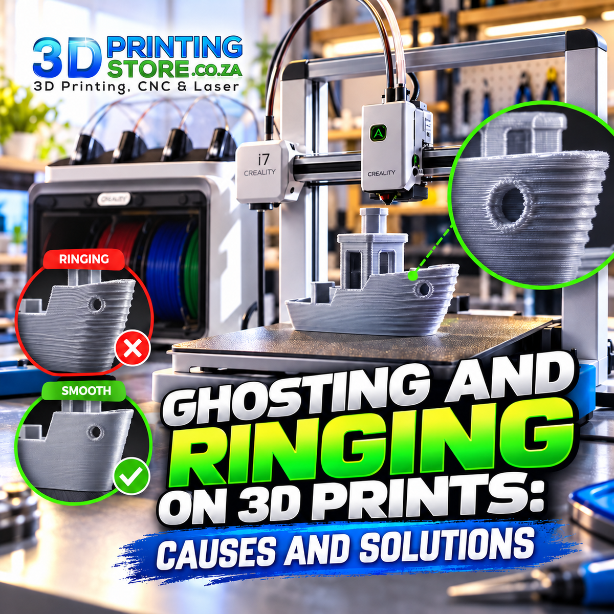 Ghosting and Ringing on 3D Prints: Causes and Solutions