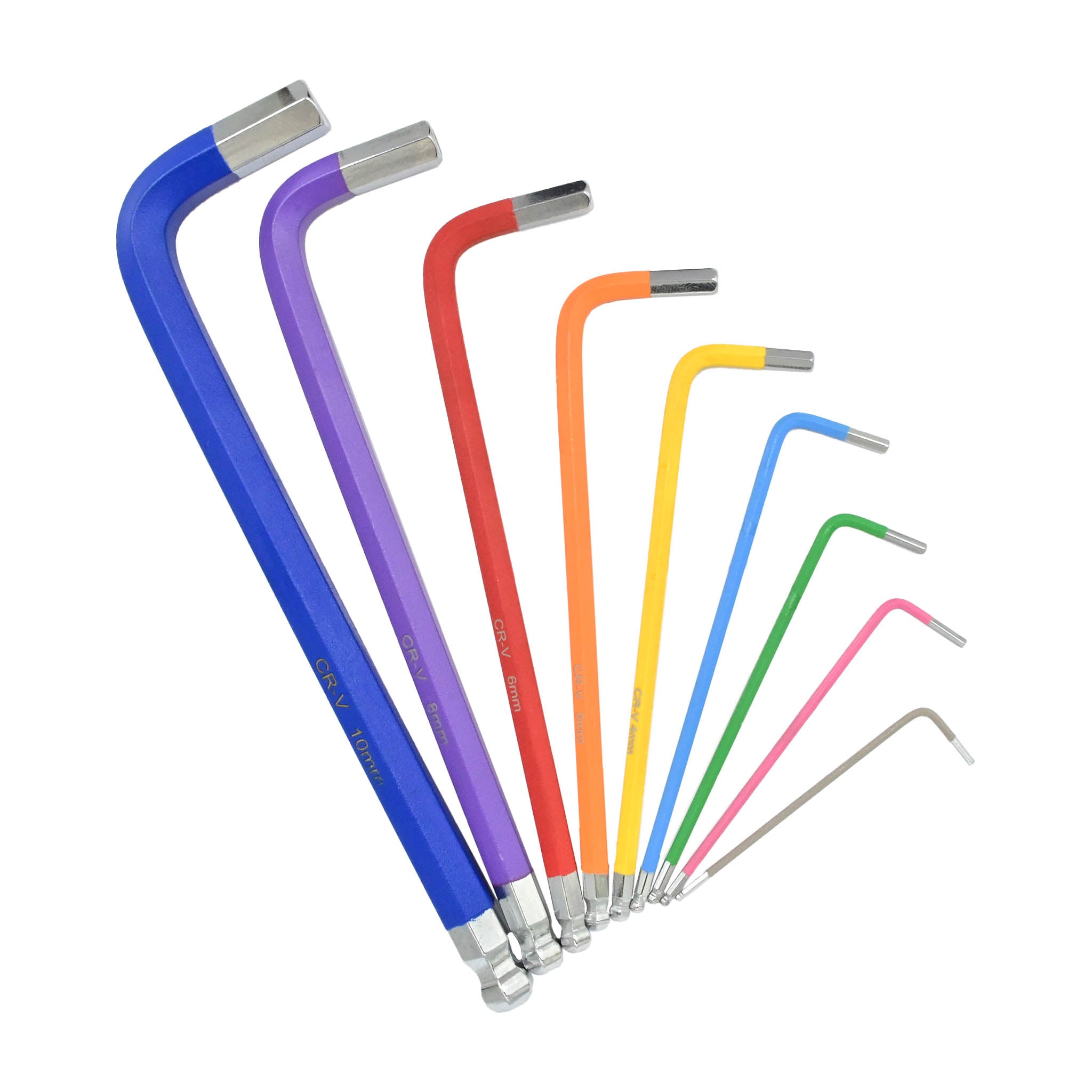 Coloured Allen Key Set, 9 Piece, Metric, Short Length – 3D Printing Store