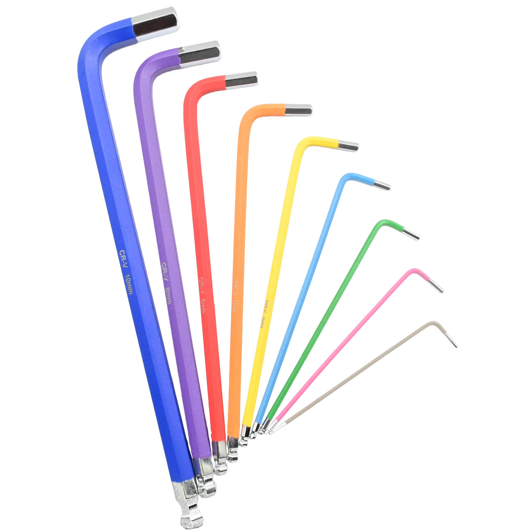 Coloured Allen Key Set, 9 Piece, Metric, Long Length – 3D Printing Store