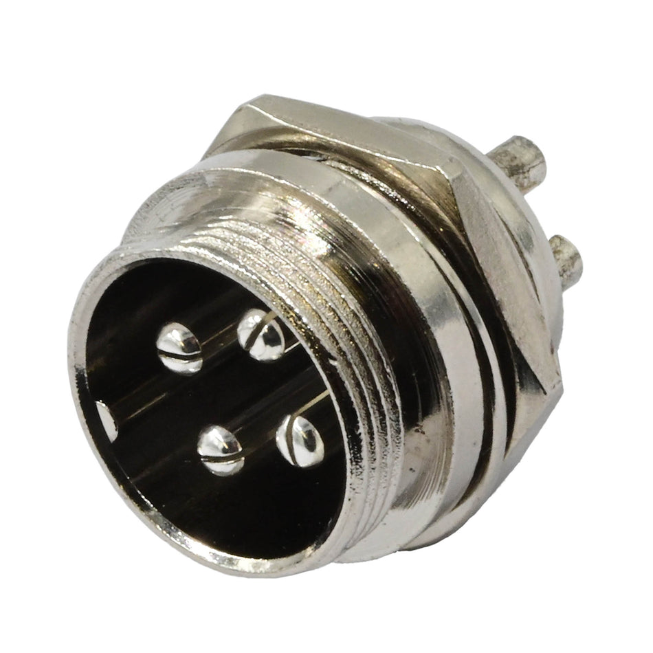 GX20 Connector, 4 Pin, Male