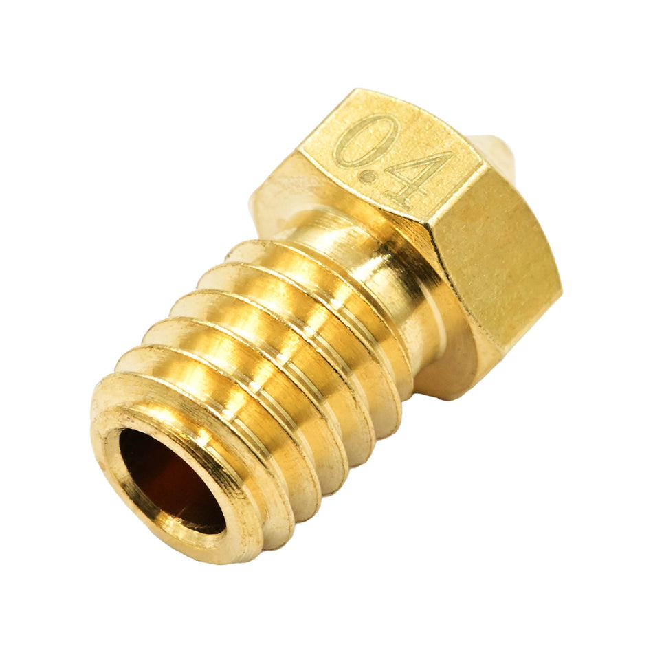 Brass Nozzle compatible with E3D Metal Hot End, 0.4mm Nozzle, 3mm Filament