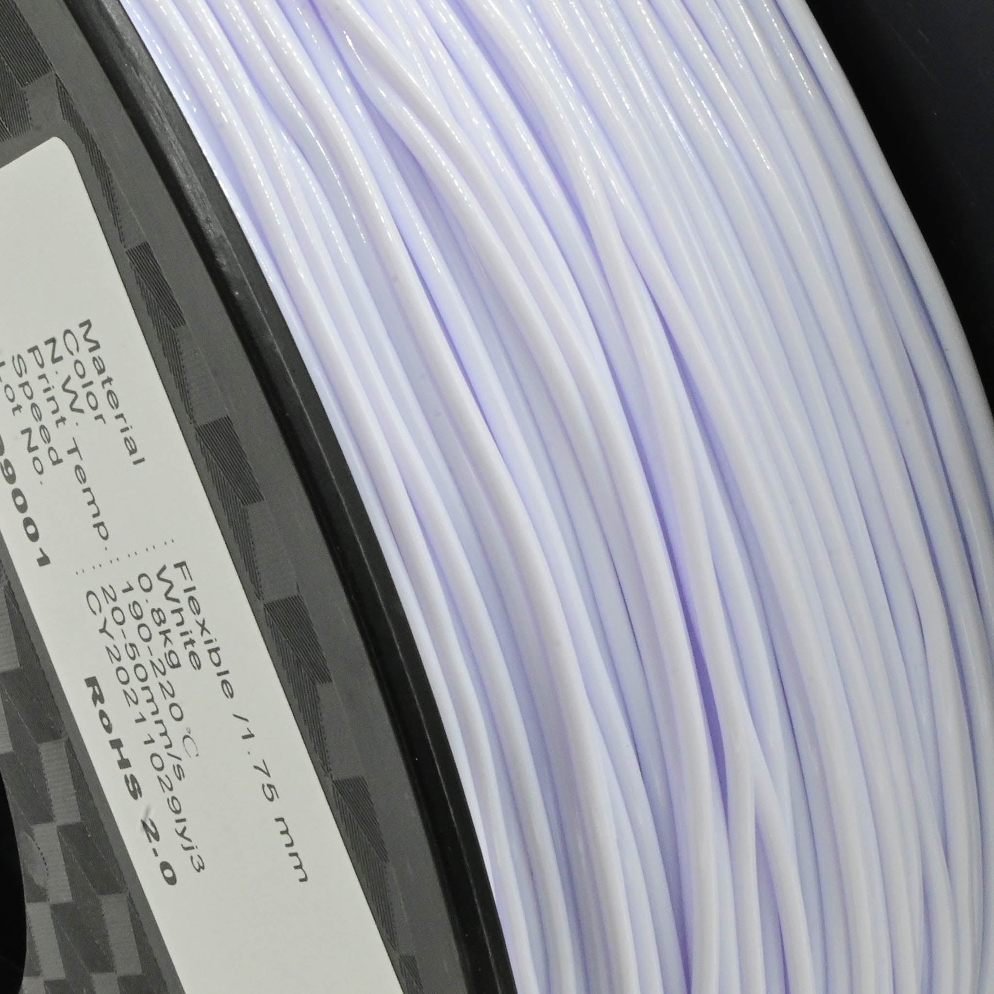 Flexible Filament, 0.8kg, 1.75mm, White – 3D Printing Store