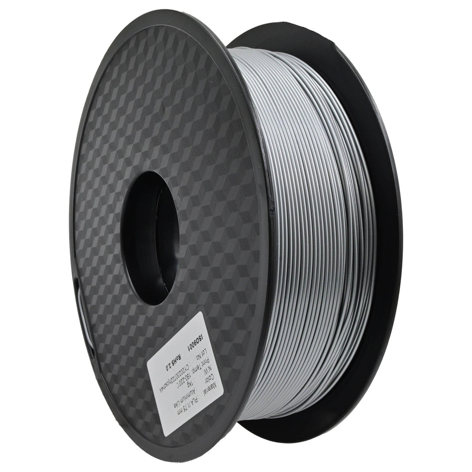 CRON Metal Fill Filament, 1kg, 1.75mm, Aluminium Like