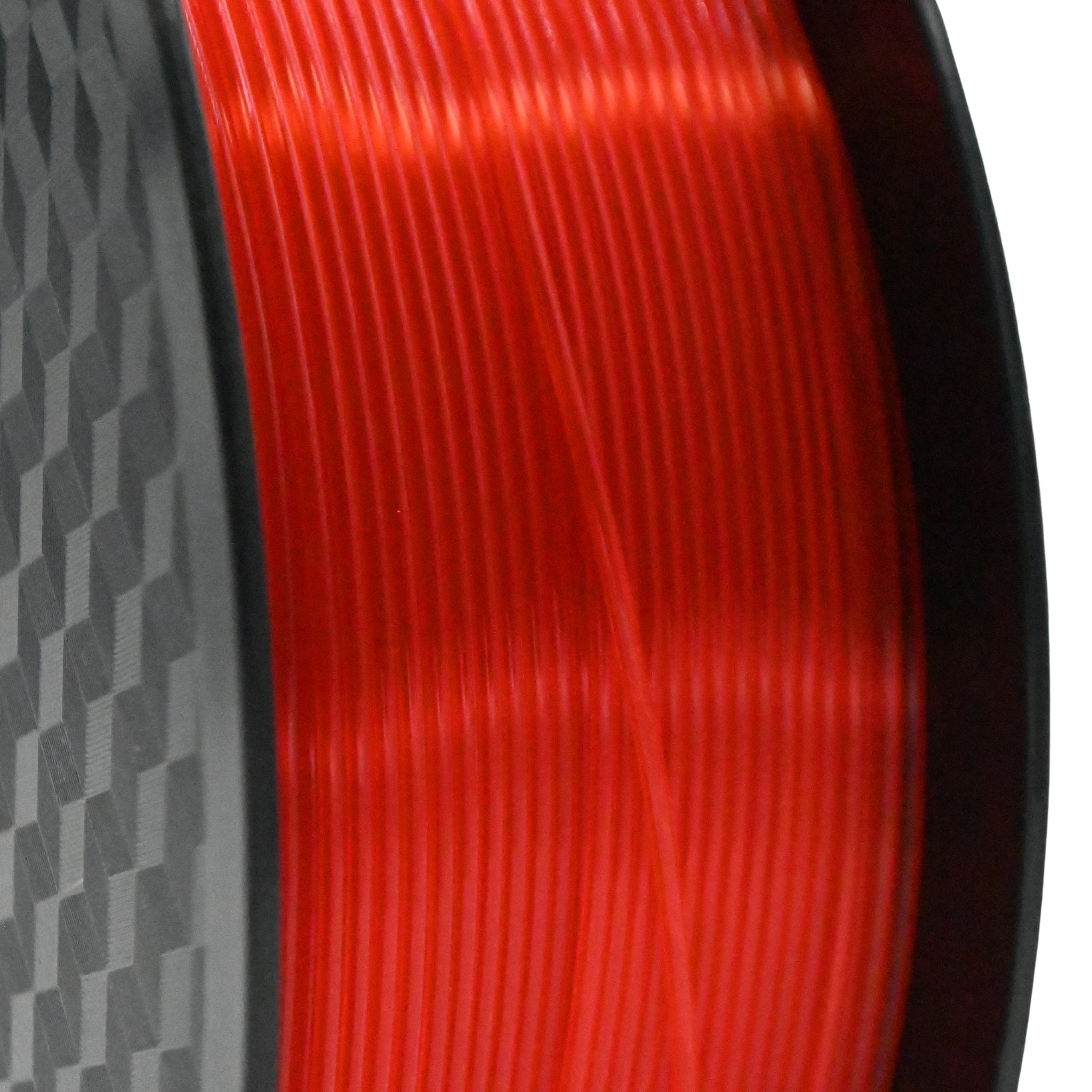 PLA Transparent Filament, 1kg, 1.75mm, Red – 3D Printing Store