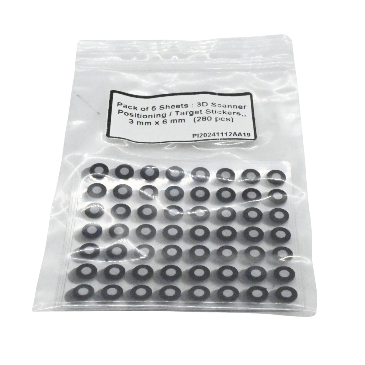 3D Scanner Target Stickers, 3 x 6mm, 280 Stickers – 3D Printing Store