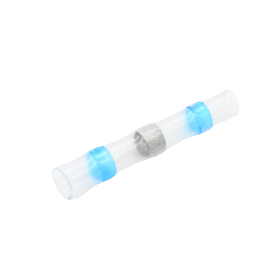Waterproof Heat Shrink Solder Connector, Blue, Pack of 50
