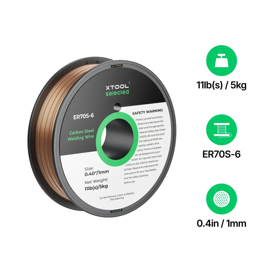 xTool MetalFab ER70S-6 Carbon Steel Welding Wire