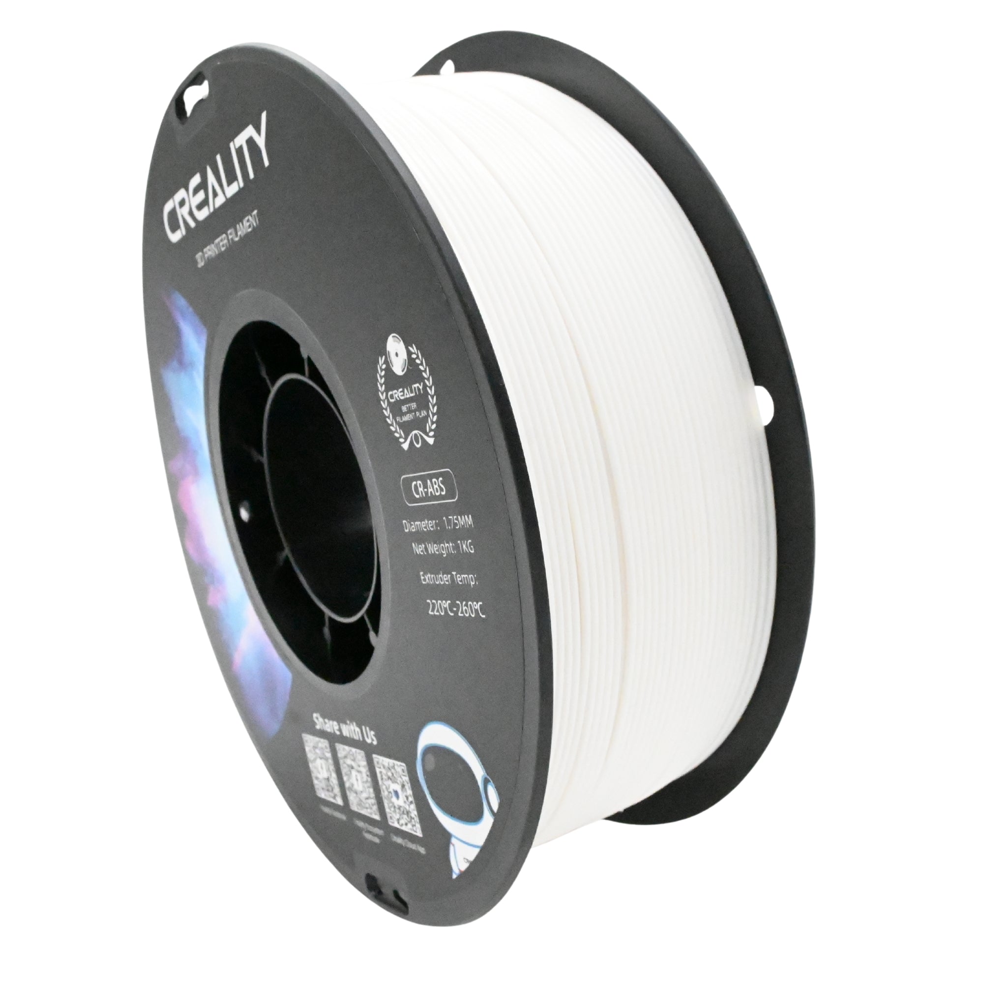 Creality ABS Filament, 1kg, 1.75mm, White – 3D Printing Store