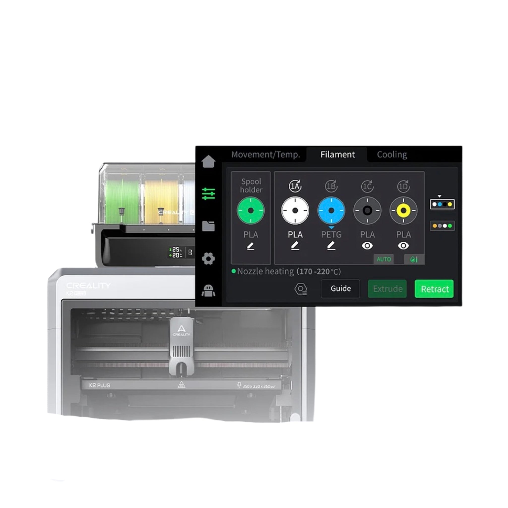 Creality CFS 4 Filament Dispenser for K2 PLUS – 3D Printing Store