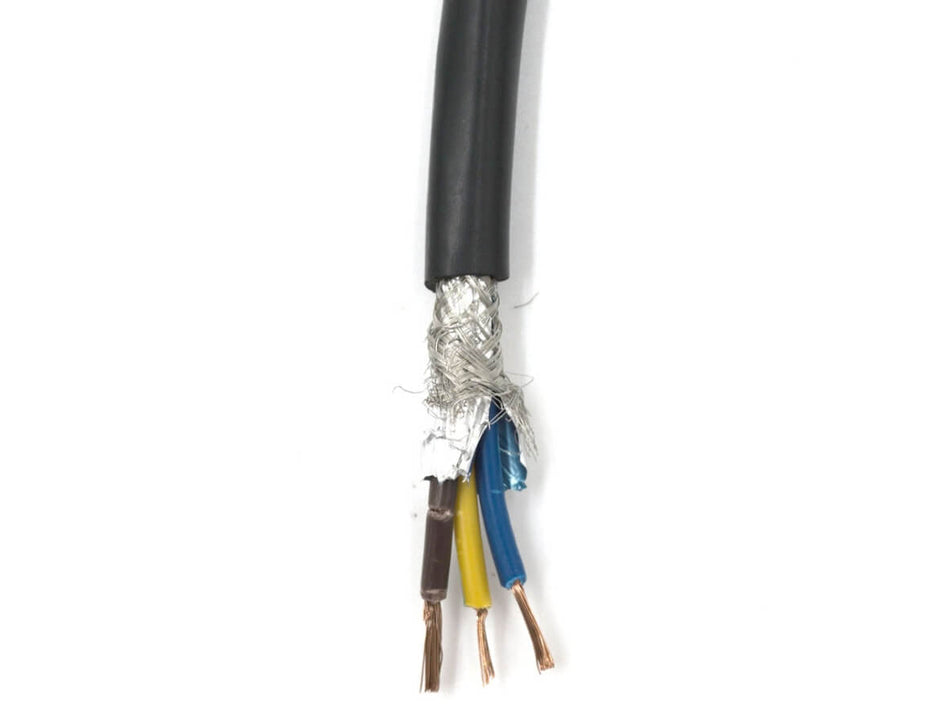 3-Core shielded cable for CNC Spindle, 1 Meter