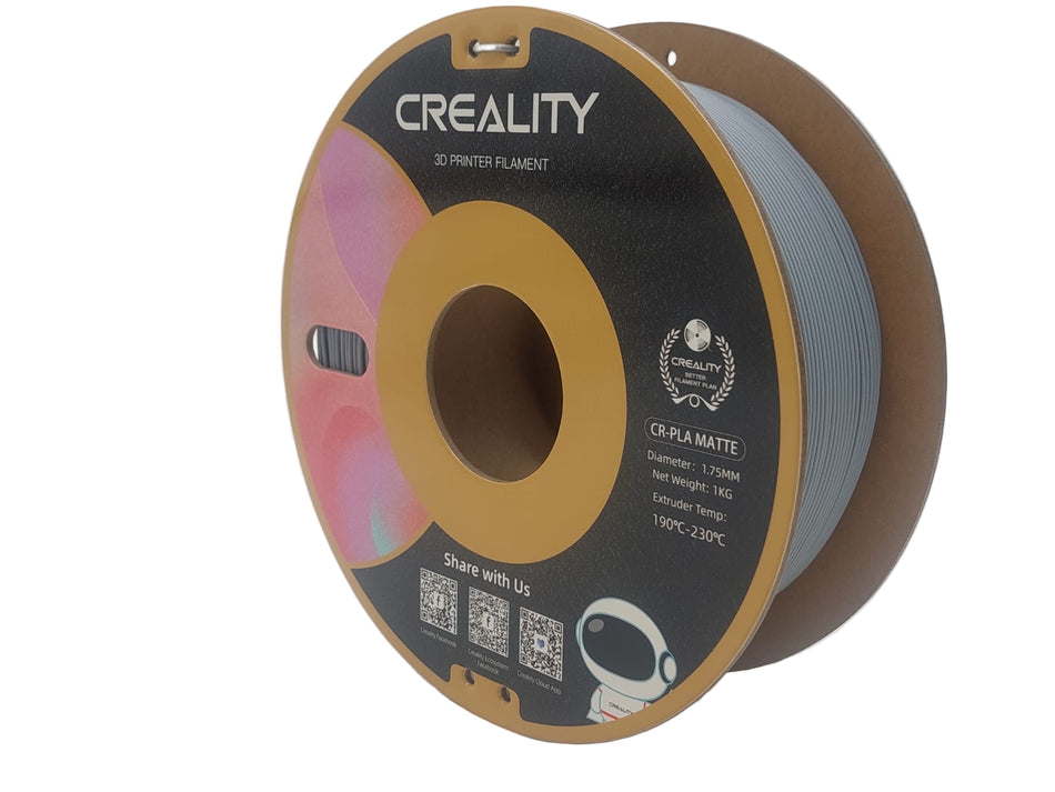 Creality CR-PLA Matte Filament, 1.75 mm, 1 Kg, Grey