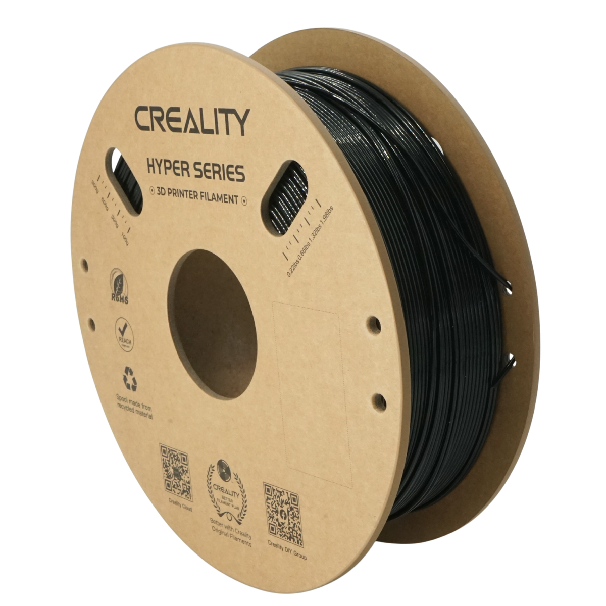 Creality Hyper PETG Filament, 1.75mm, 1kg, Black
