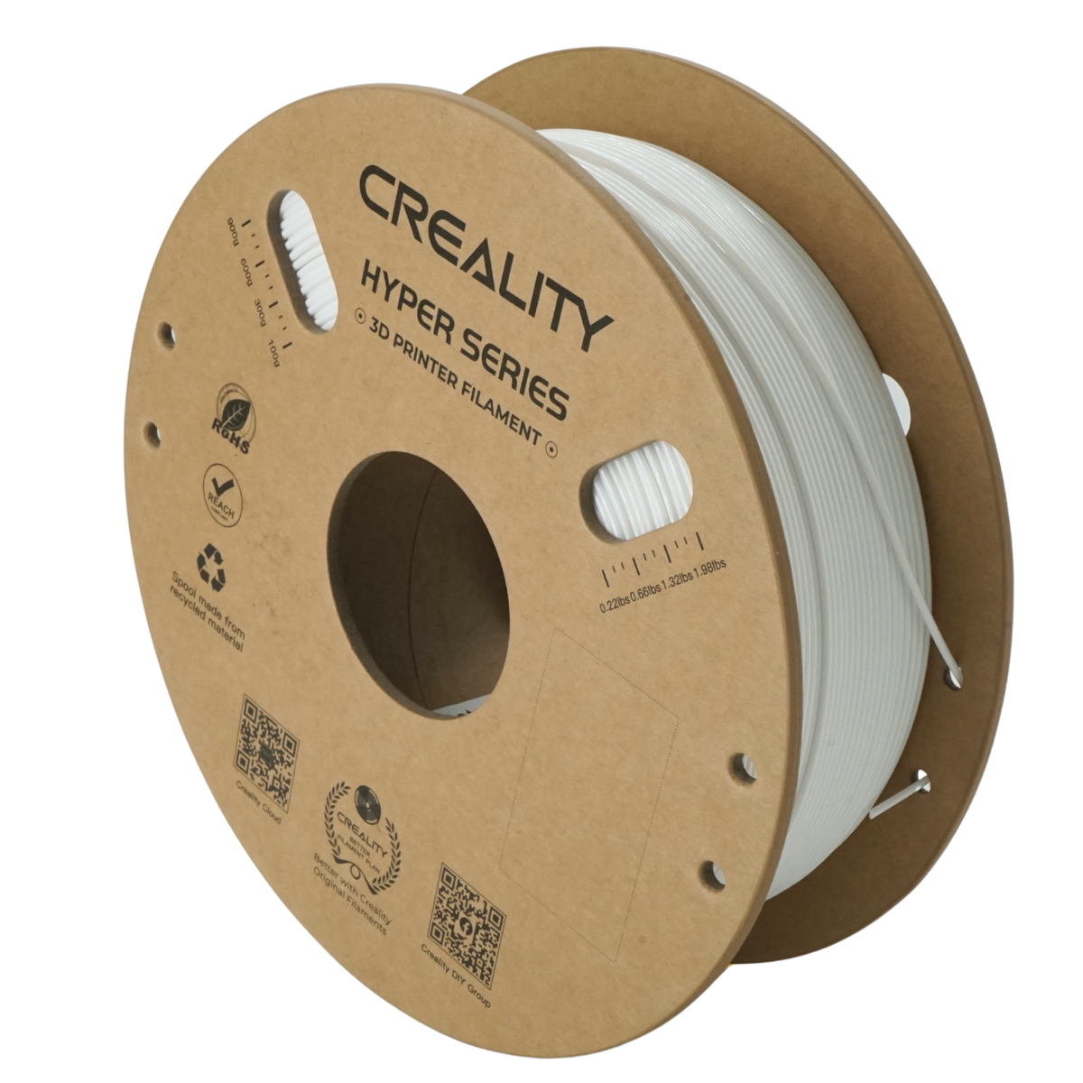 Creality Hyper PETG Filament, 1.75mm, 1kg, White