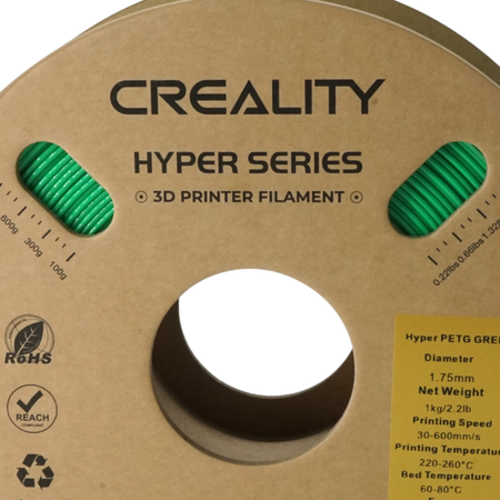 Creality Hyper PETG Filament, 1.75mm, 1kg, Green
