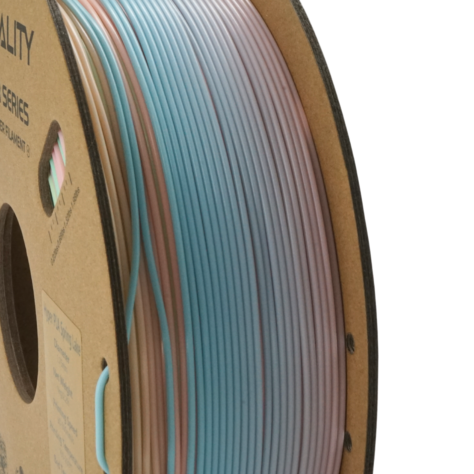 Creality Hyper Rainbow PLA Filament, Early Spring Lake, Short Gradient, 1Kg