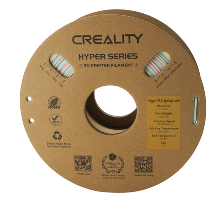 Creality Hyper Rainbow PLA Filament, Early Spring Lake, Short Gradient, 1Kg