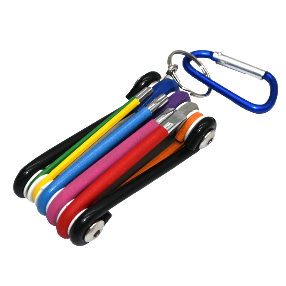 Coloured tool set, 9 Piece, Metric, Portable version