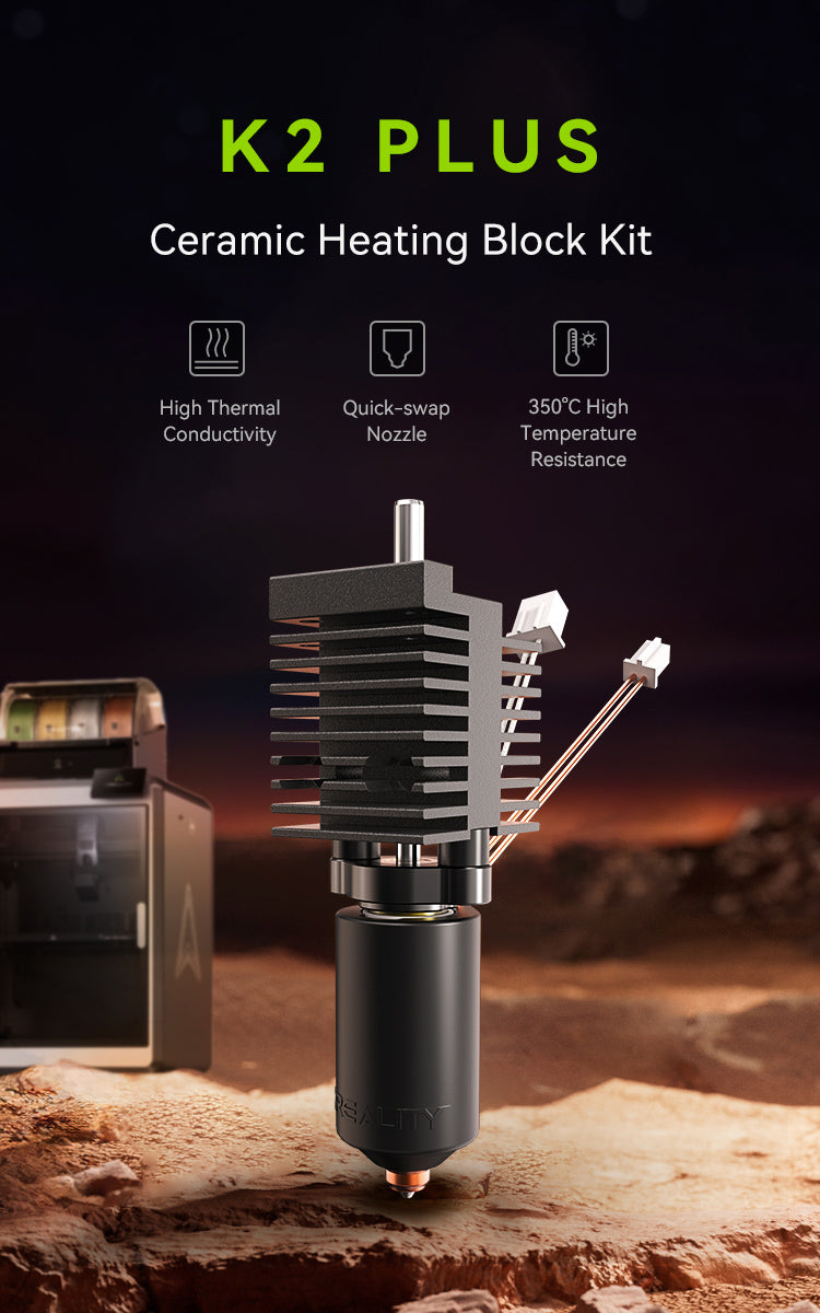 Creality K2 Plus Ceramic Hot End Kit – 3D Printing Store