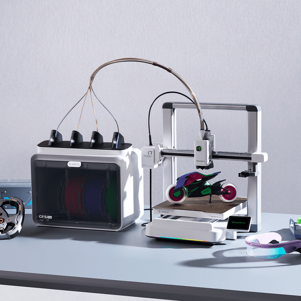 Creality SparkX i7 3D Printer with CFS Lite 4 Filament Dispenser