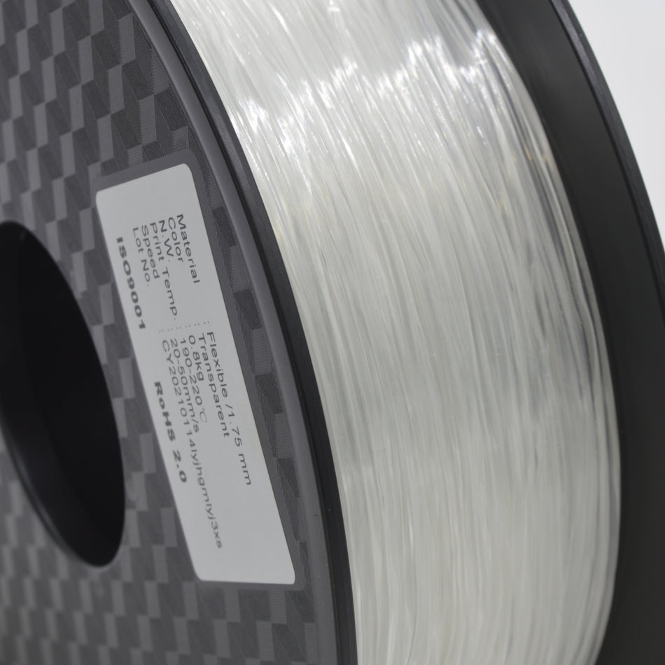 CRON Flexible Filament, 0.8kg, 1.75mm, Transparent