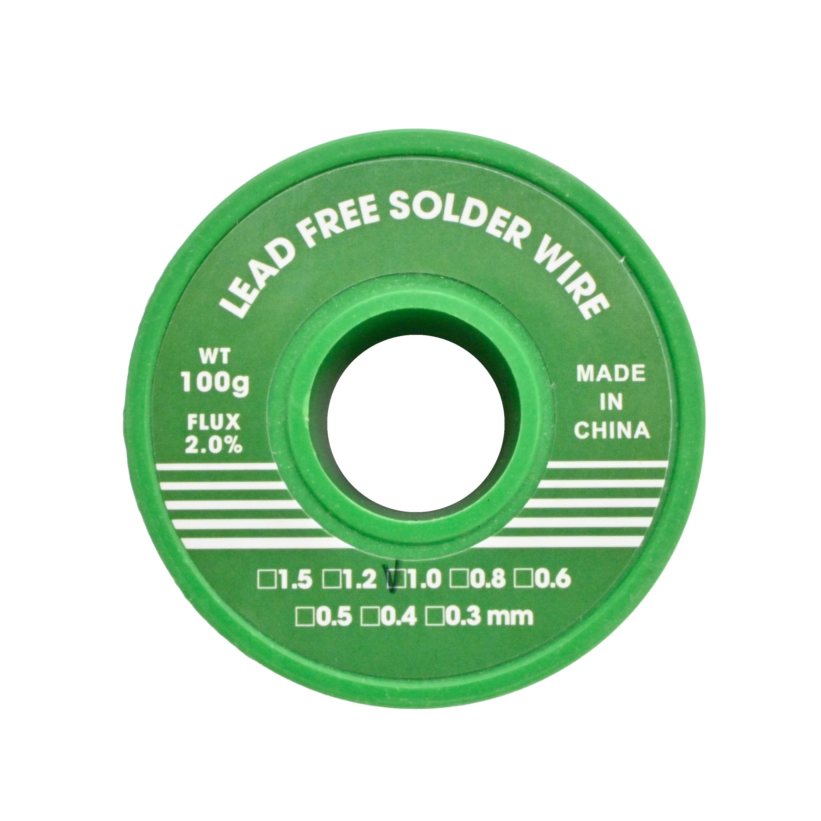 Soldering Wire with Flux, Lead Free, 1mm Diameter, 100g – 3D
