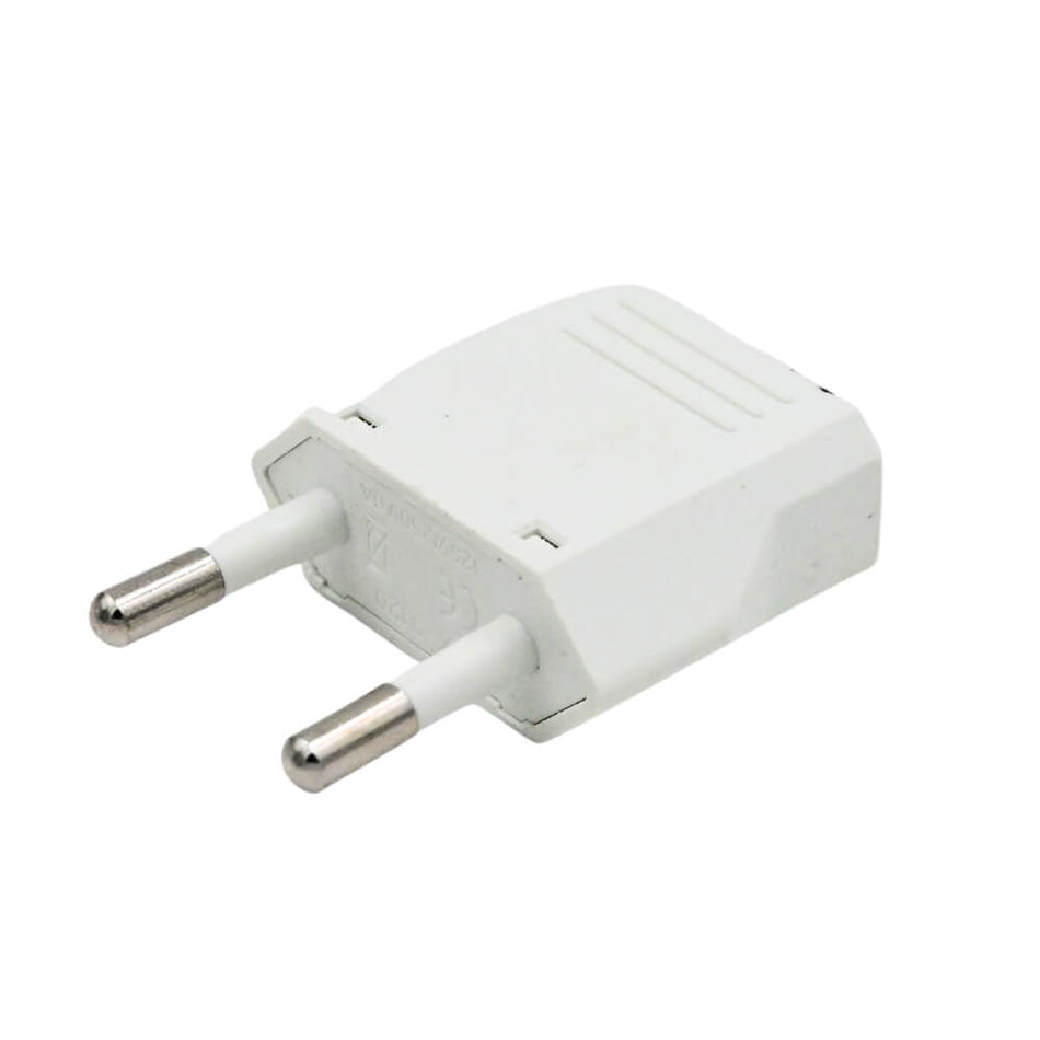 US to EU Plug Adaptor, White