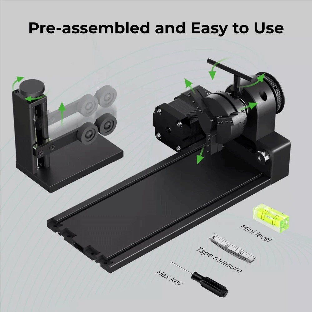 xTool Rotary Attachment 2 Pro for D1 Pro 3D Printing Store
