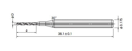 Drill Bit Set, 0.5mm, Set of 10