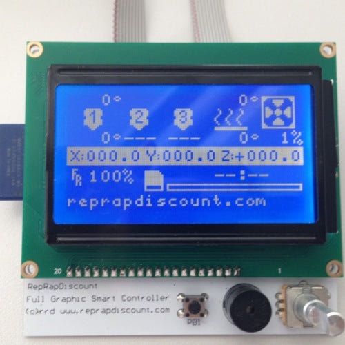 Smart LCD Graphical display with SD card reader for RAMPS 1.4 – 3D ...