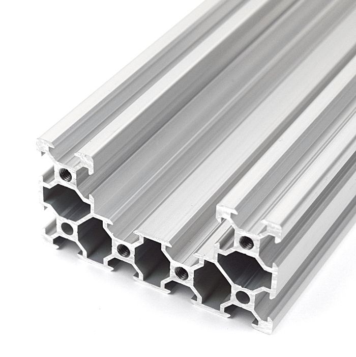 1000mm Silver T Type 2040 Aluminum Extrusion Profile European Standard Anodized Linear Rail Guide 5pcs 1000mm 39 4inch Silver