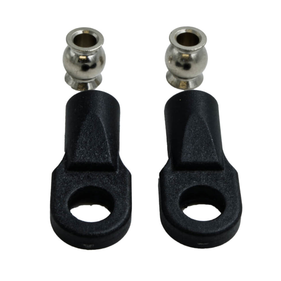 Rod End, Plastic, 3mm bore, M4 Female, 1 pair