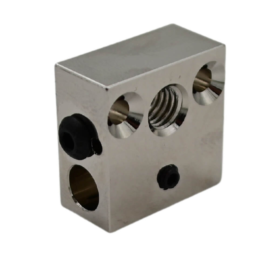 Copper Heater Block, Nickel plated for Ender-3