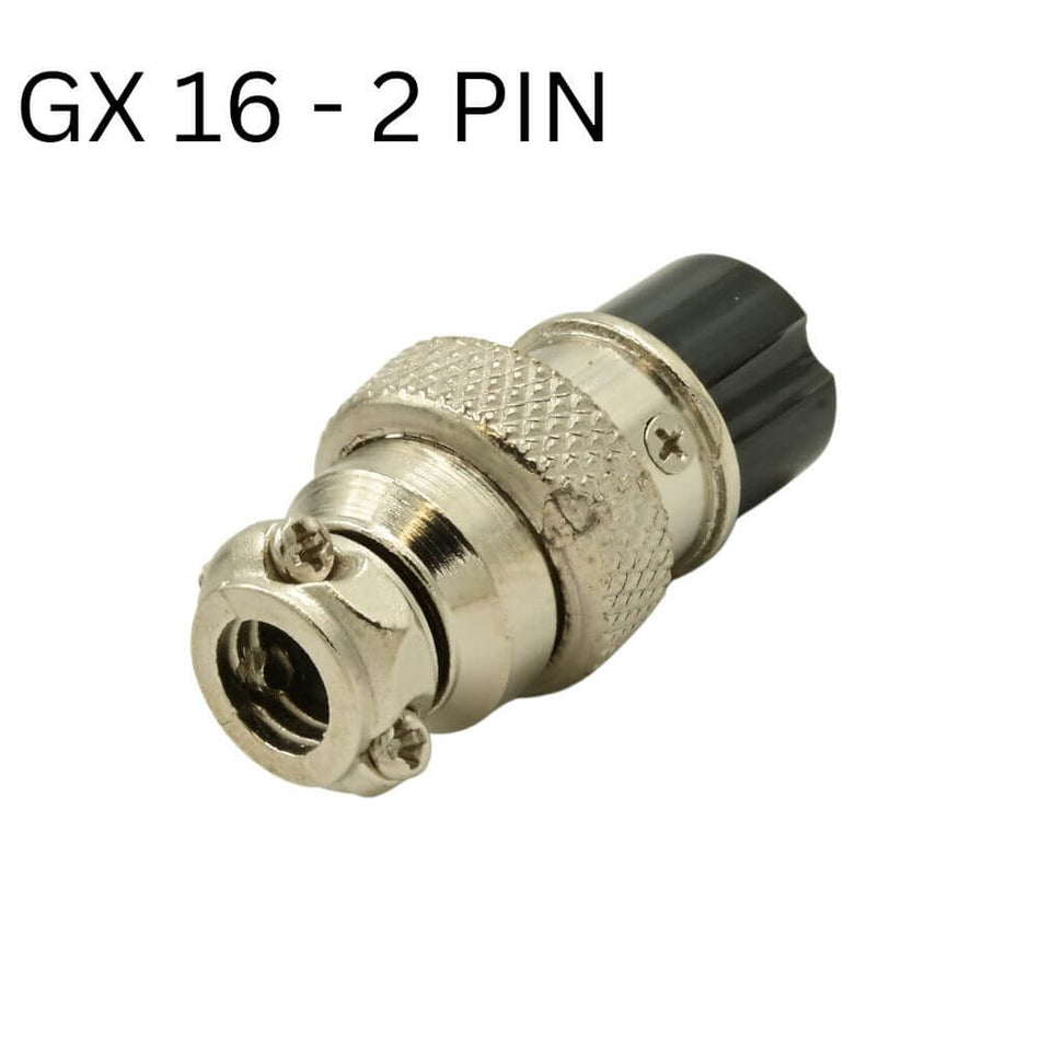 GX16 Connector, 2 Pin, Female