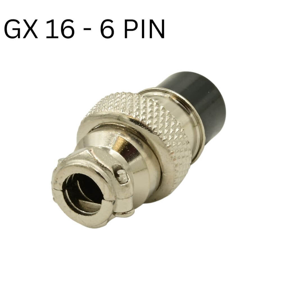 GX16 Connector, 6 Pin, Female