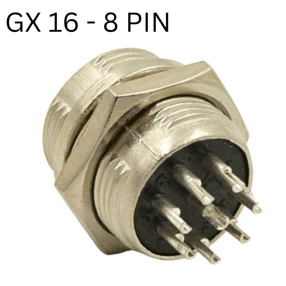 GX16 Connector, 8 Pin, Male – 3D Printing Store