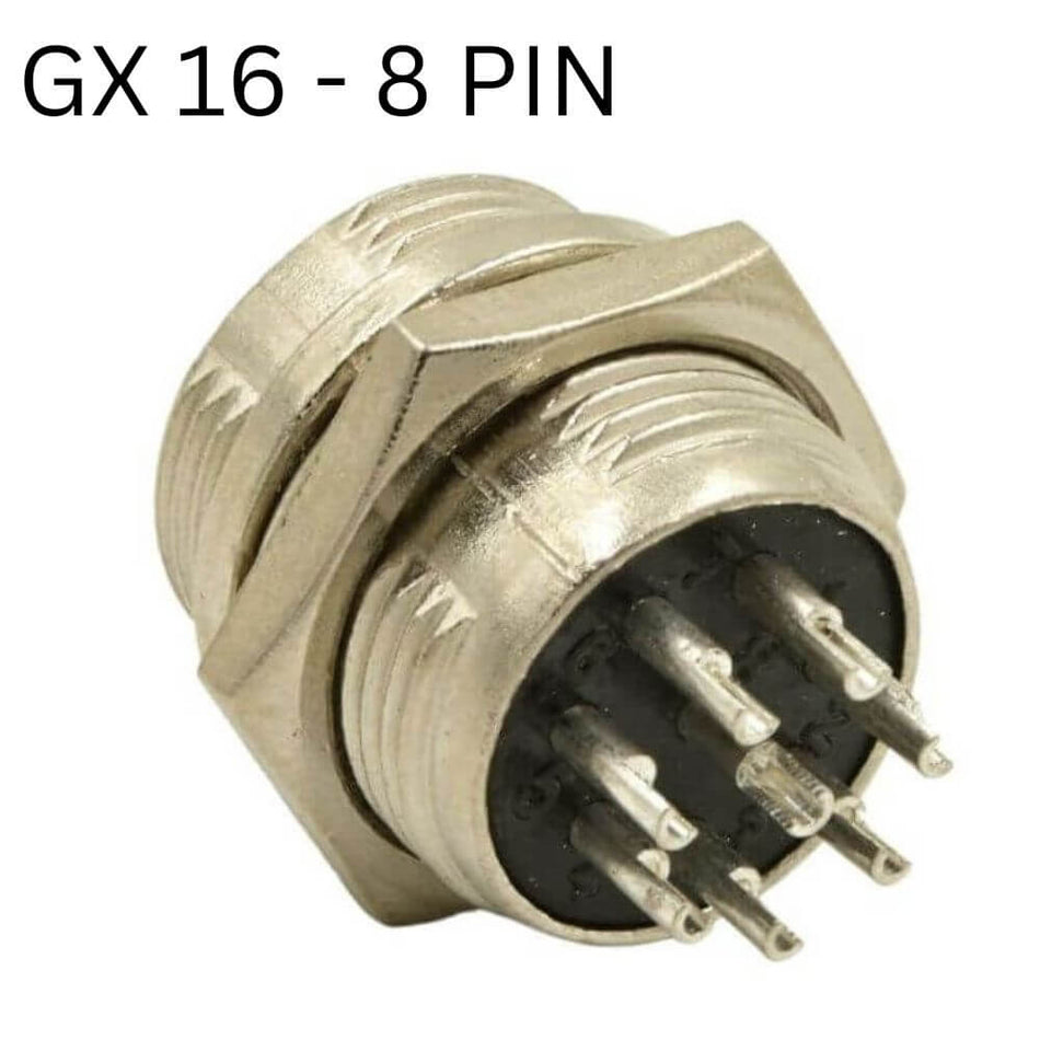 GX16 Connector, 8 Pin, Male