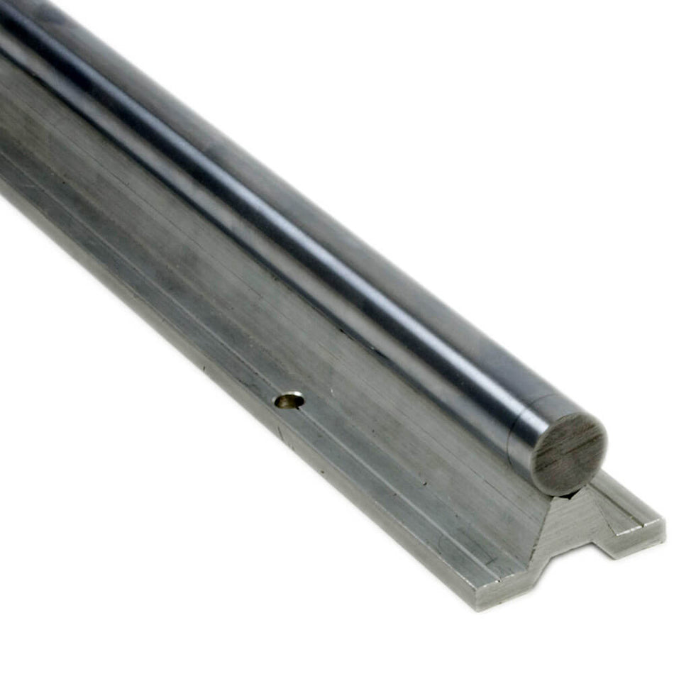 Supported chromed linear rod, SBR12 x 2000mm