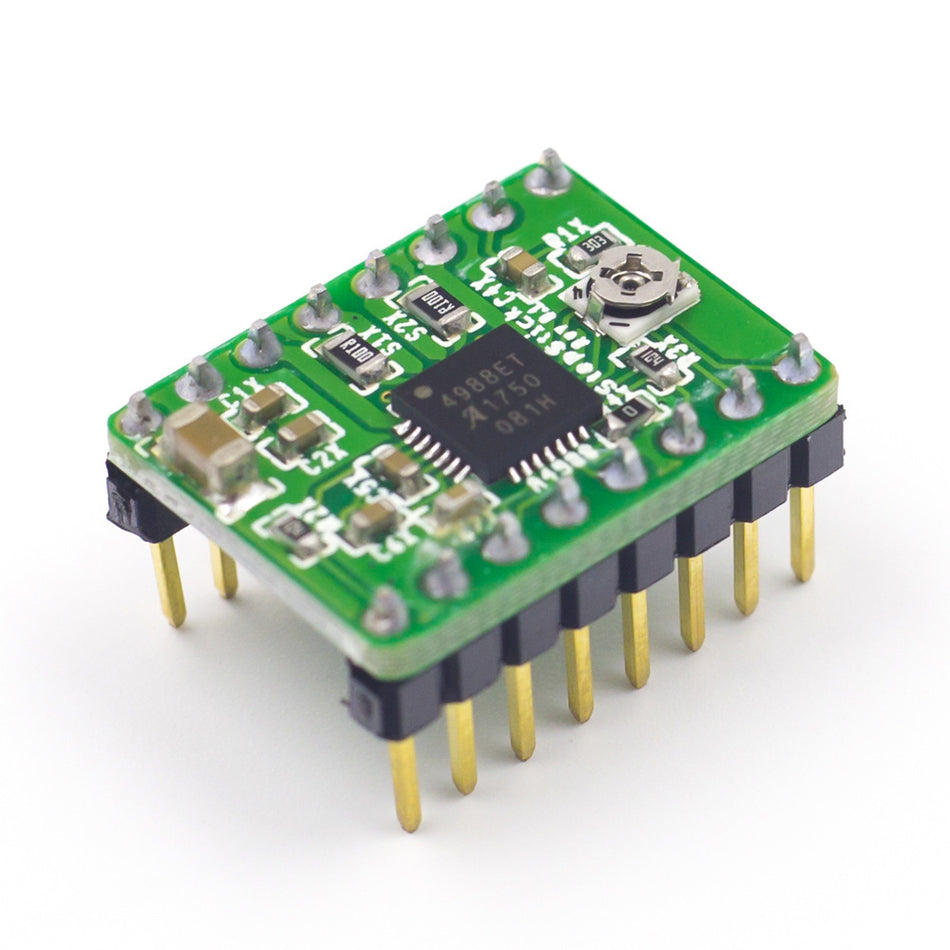 Stepper motor driver, A4988, with heat sink